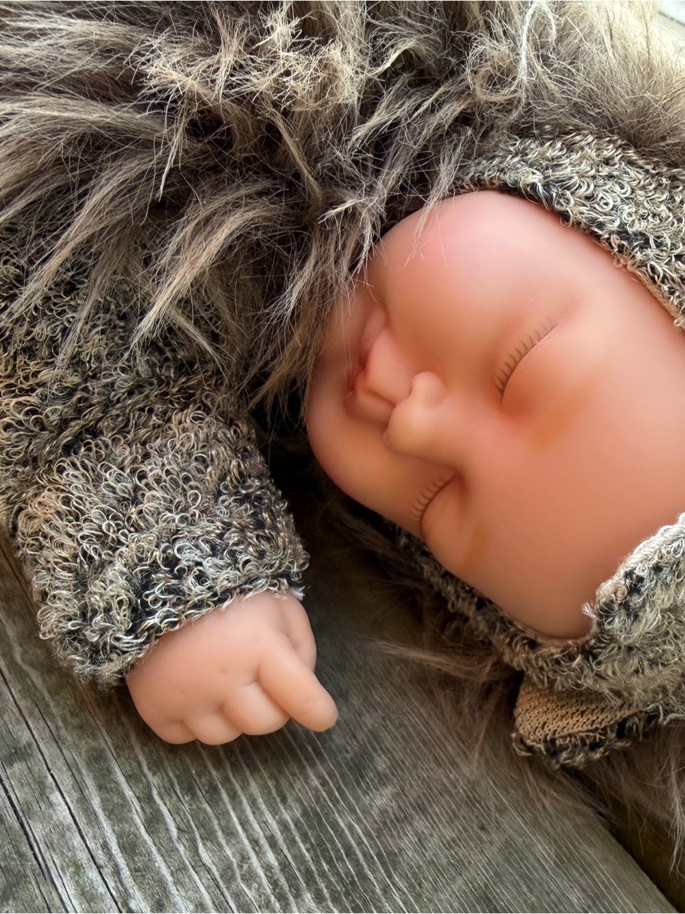 Vintage 2002 Anne Geddes Baby 👶 Plush Sleeping Doll 12" Unimax Tagged